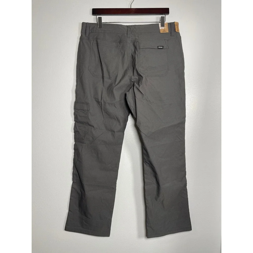 PRANA Stretch‎ Zion Pant II 35x30 Dark Iron Gray Relaxed Straight Leg Gorpcore